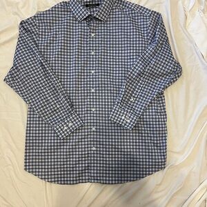 Classic Blue Plaid Men's Shirt